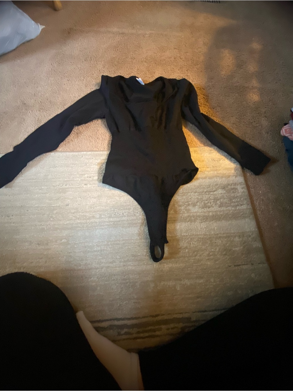 Kids Black Long-Sleeve One-Piece Bodysuit